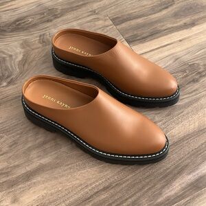 Jenni Kayne Leather Lug Mule in Canyon 38